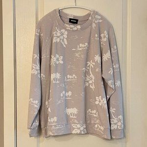 Hawaiian Vintage Raglan Sweatshirt by Monrow; Color: Chalk